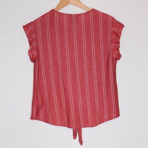 W5 Anthropologie red with white stripes - M
